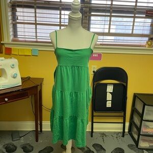 Old Navy Spaghetti Strapped Dress. Green. Size Small